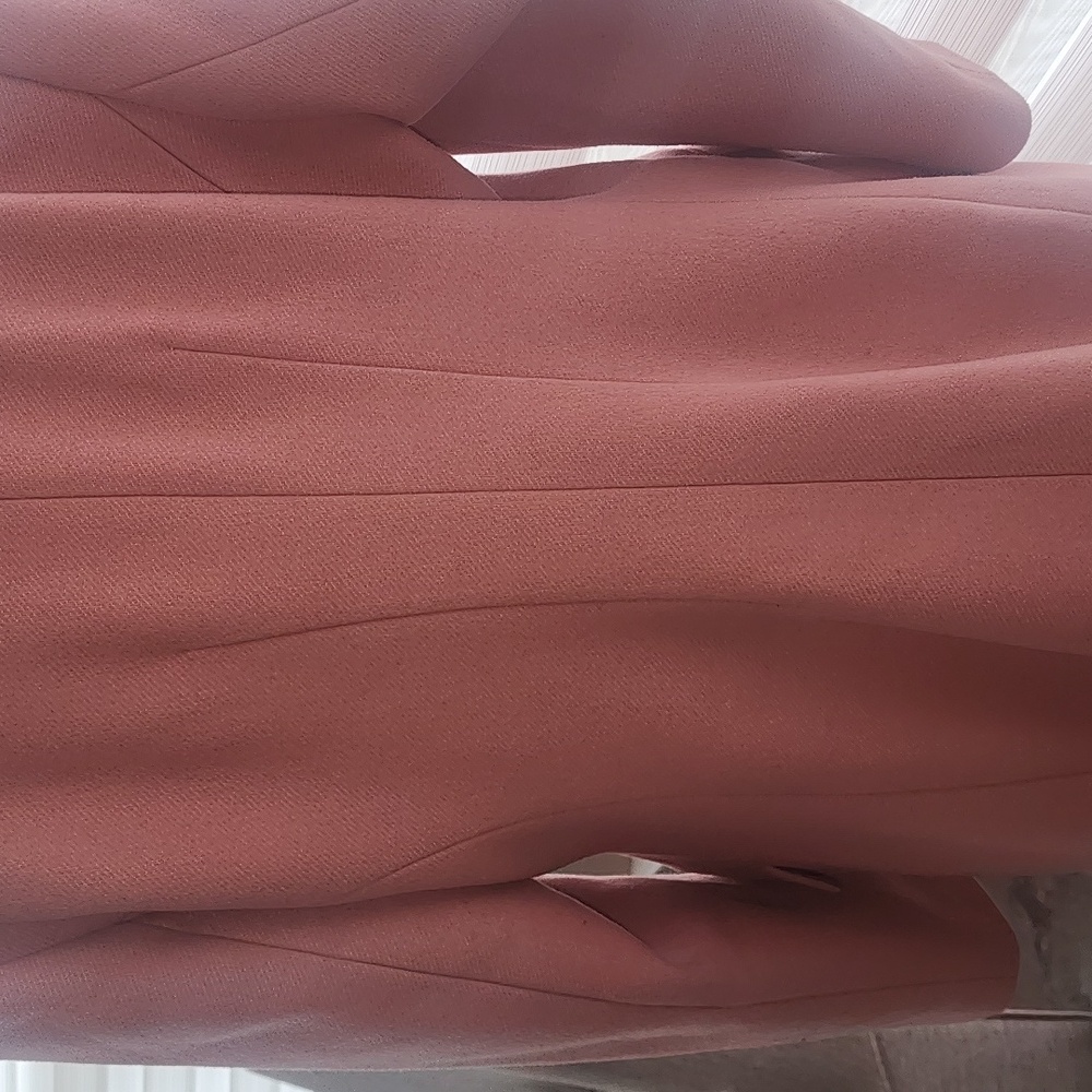 EXPRESS WOOL BLEND PINK STRUCTURED LINED COAT EUC… - image 5